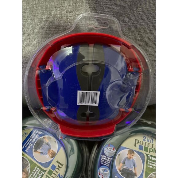 Kalencom Potette Plus 2-in-1 Travel Potty and Trainer Seat - Red - Picture 2 of 3